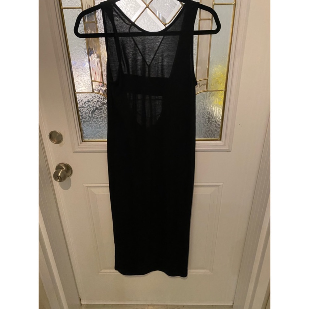 Black summer dress, open strap back. H&M, Light material